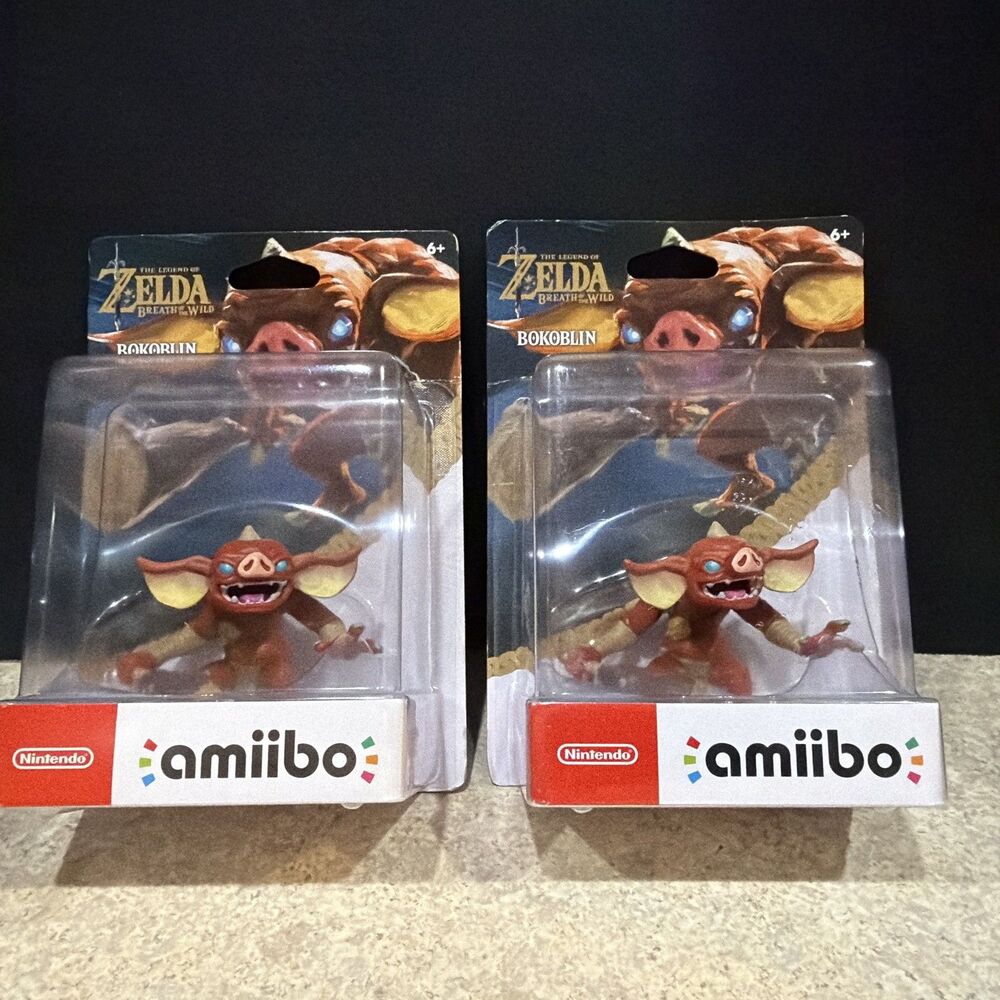 Nintendo Amiibo  The Legend of Zelda Breath Of The Wild Bokoblin Sealed Lot Of 2